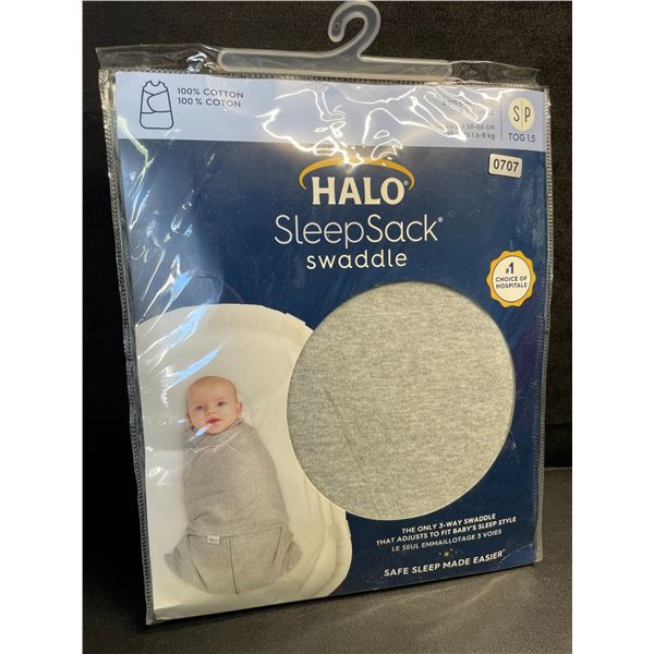 HALO Baby SleepSack Swaddle (Size S - Fits 3-6 Months) Grey - TOG 1.5 - Brand New!