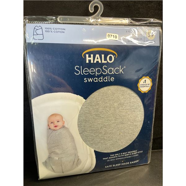 HALO Baby SleepSack Swaddle (Size S - Fits 3-6 Months) Grey - TOG 1.5 - Brand New!