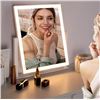 Image 3 : 12-Inch LED Makeup Mirror/Vanity Mirror with Lights; 3 Color Modes & Adjustable Brightness - New