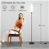 Image 3 : Nukanu Modern LED Floor Lamp (66.2") with Remote Control; Adjustable Brightness/Dimmable - NEW