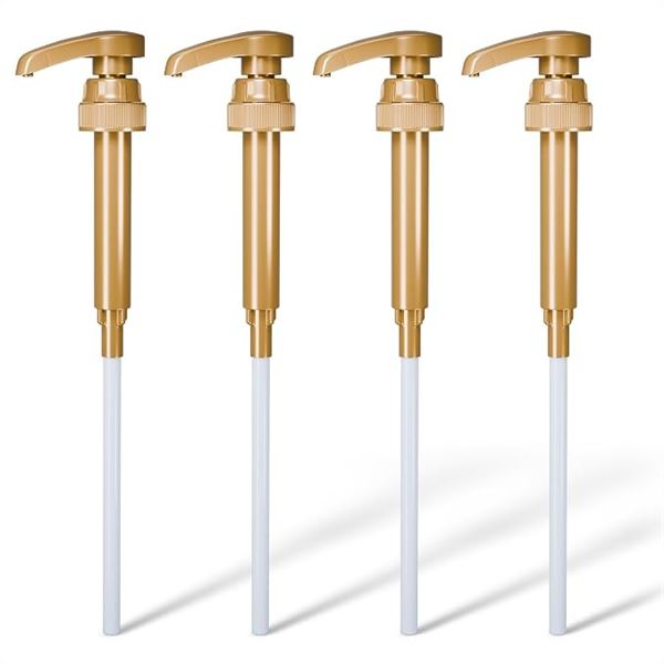 4 Packs (12pcs Total) Coffee Syrup Pumps/Dispensers for Syrups/Liquids/Drinks - New