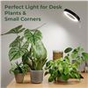 Image 6 : Bamworld Telescoping LED Plant Grow Light for Indoor Plants; 8W LED Halo Design, Full Spectrum - New