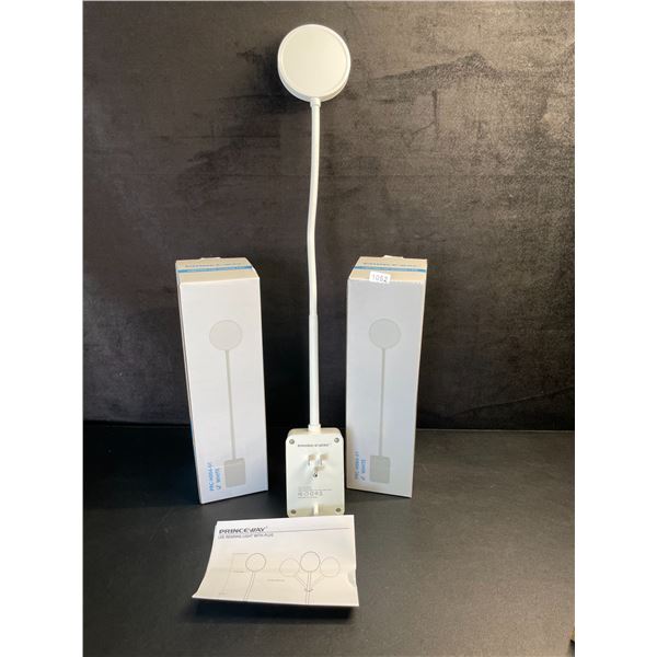 Lot of 2 Plug-In Flexible/Long Ultra-Bright LED Lights for Bedroom, Living Room, Office (White) New