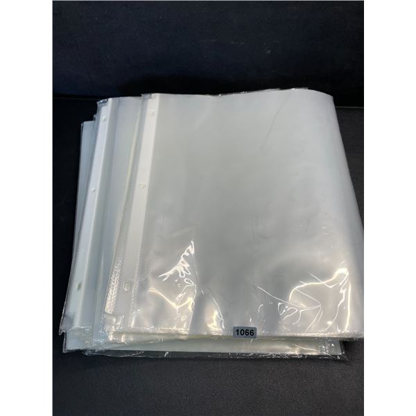 400-Pack Clear Sheet Protectors/Sleeves for Binders; 3-Hole Punch Design - Brand New