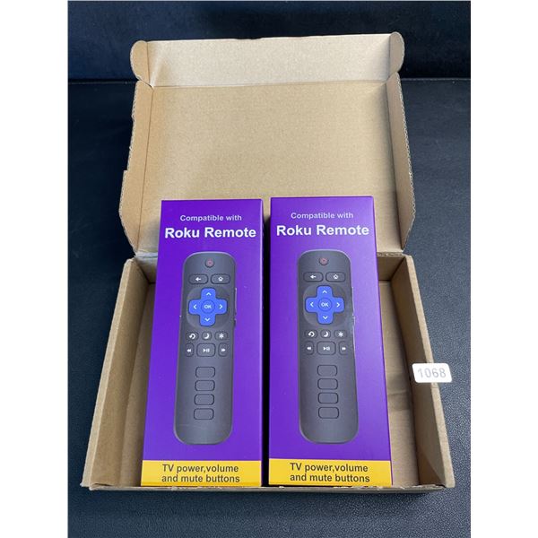 2-Pack Remotes for Roku TV - Classic Roku Remotes Compatible w/ TCL/Onn/Hisense/Sharp etc. NEW