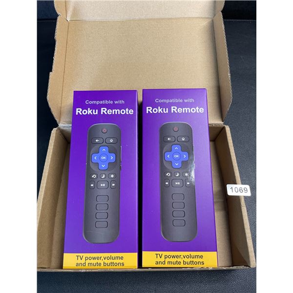2-Pack Remotes for Roku TV - Classic Roku Remotes Compatible w/ TCL/Onn/Hisense/Sharp etc. NEW