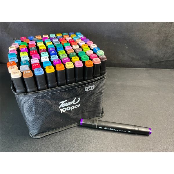 100PCS Dual-Tip Artist Markers Set - Multi-Color Alcohol Markers for Drawing/Sketching - NEW