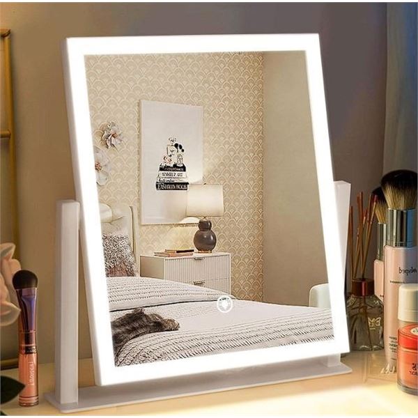 12-Inch LED Makeup Mirror/Vanity Mirror with Lights; 3 Color Modes & Adjustable Brightness - New