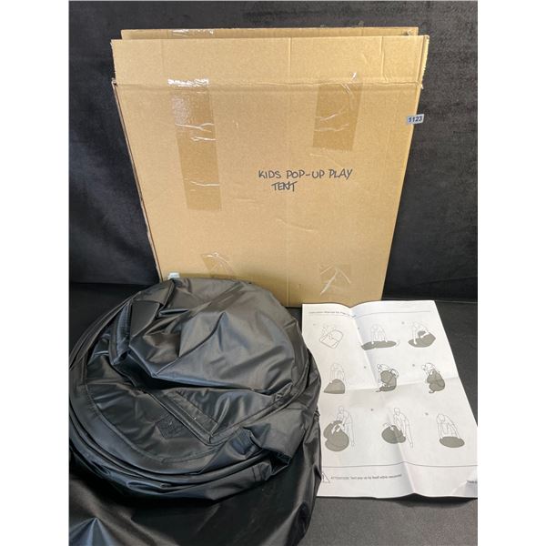 Kids Pop-Up Tent/Foldable Tent (Black) with Storage Bag - New