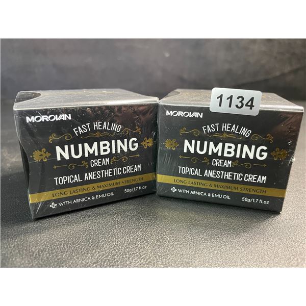 2 Boxes Morovan Fast Healing Numbing Cream/Topical Anesthetic Creams (50g) New Sealed!