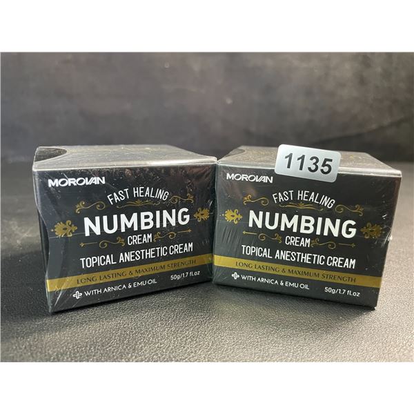 2 Boxes Morovan Fast Healing Numbing Cream/Topical Anesthetic Creams (50g) New Sealed!