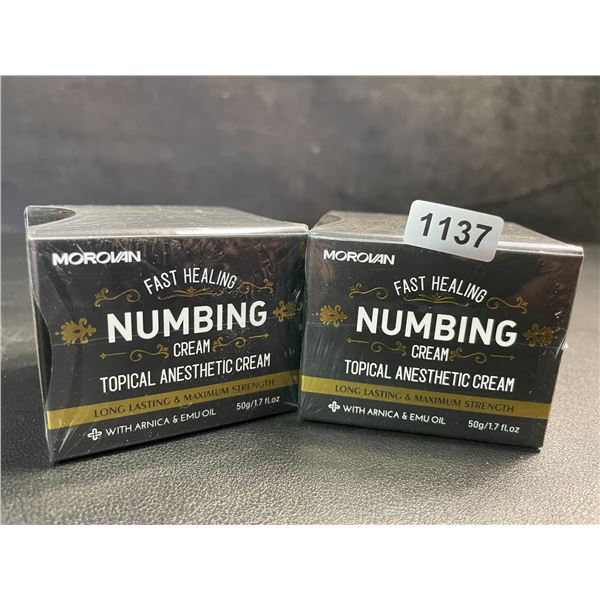 2 Boxes Morovan Fast Healing Numbing Cream/Topical Anesthetic Creams (50g) New Sealed!