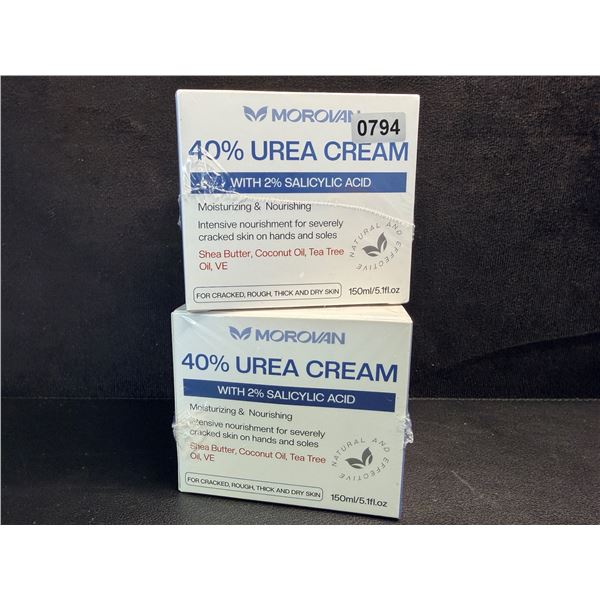 2 Boxes 40% Urea Cream (150m) Moisturizing & Nourishing for Cracker/Rough/Dry Skin - New