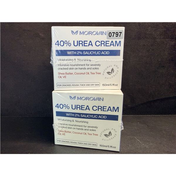 2 Boxes 40% Urea Cream (150m) Moisturizing & Nourishing for Cracker/Rough/Dry Skin - New