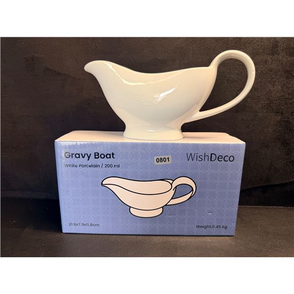 200ml Porcelain Gravy Boat by WishDeco - New