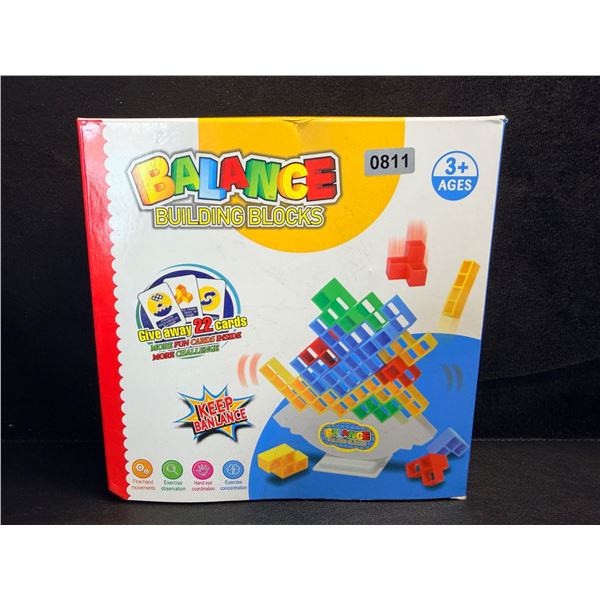 Balance Building Block Game with Challenge Cards - New