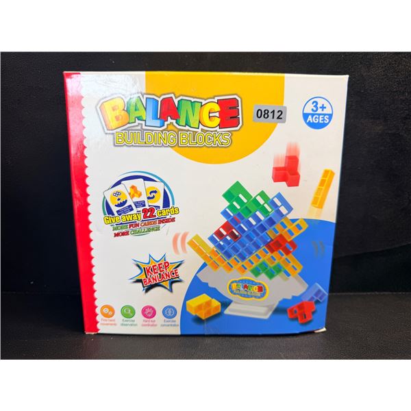 Balance Building Block Game with Challenge Cards - New