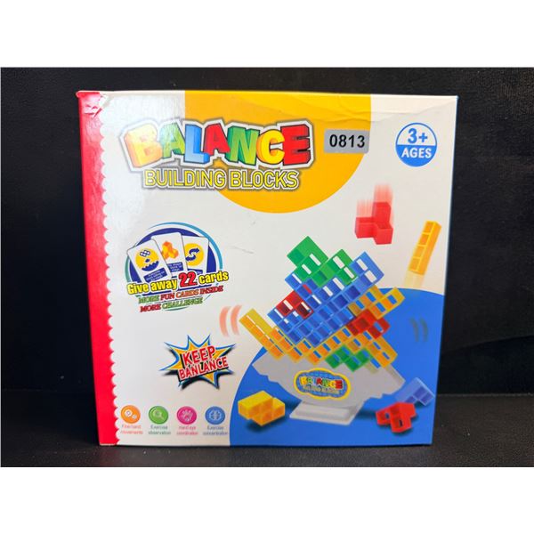 Balance Building Block Game with Challenge Cards - New