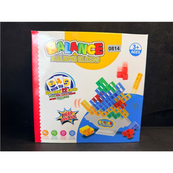Balance Building Block Game with Challenge Cards - New