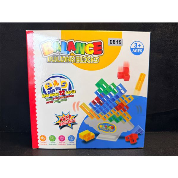 Balance Building Block Game with Challenge Cards - New