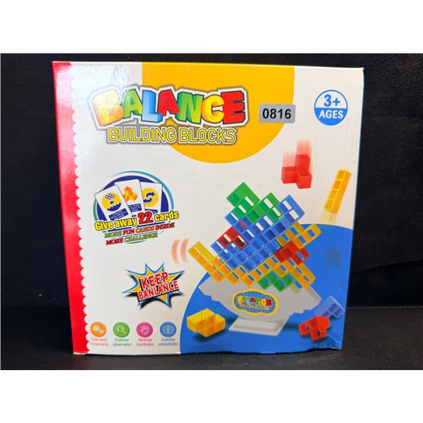 Balance Building Block Game with Challenge Cards - New