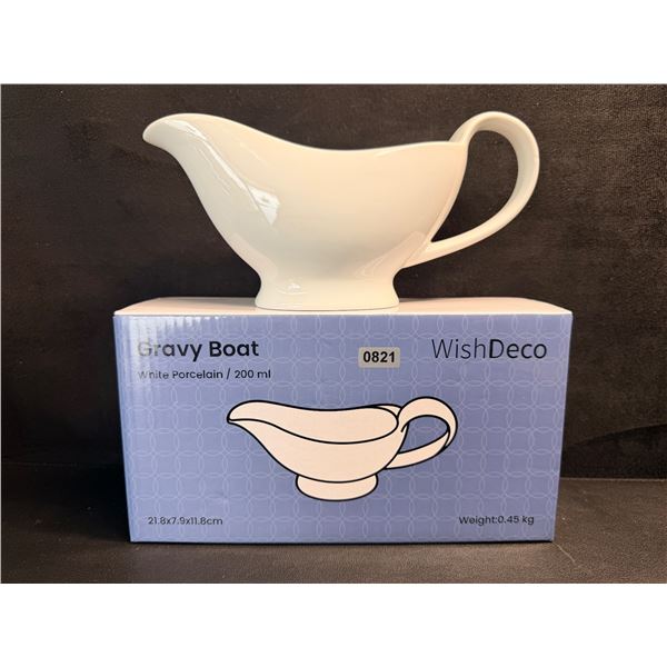 200ml Porcelain Gravy Boat by WishDeco - New