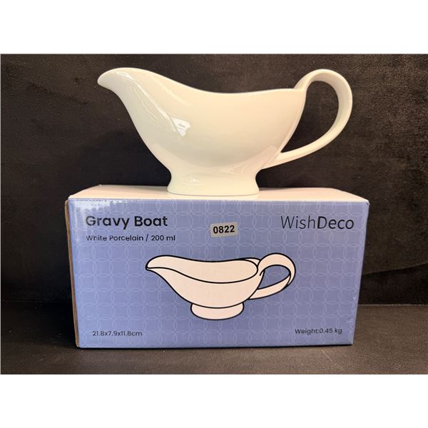 200ml Porcelain Gravy Boat by WishDeco - New