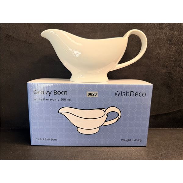 200ml Porcelain Gravy Boat by WishDeco - New