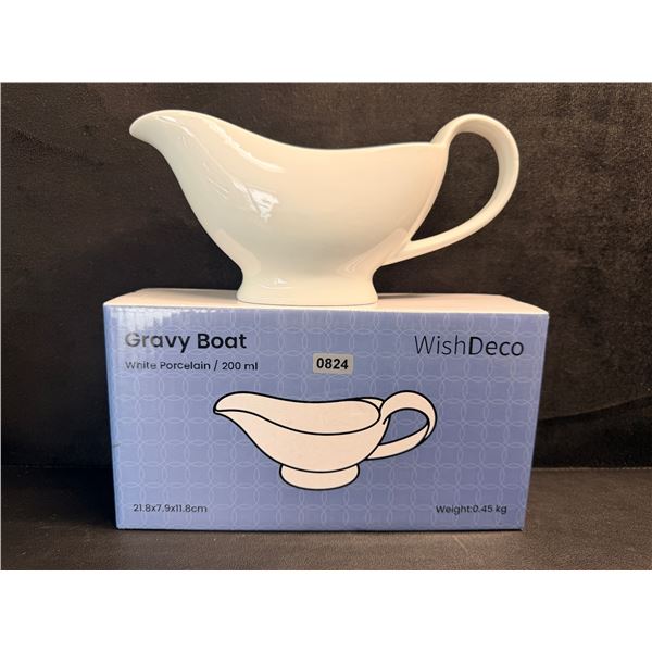 200ml Porcelain Gravy Boat by WishDeco - New