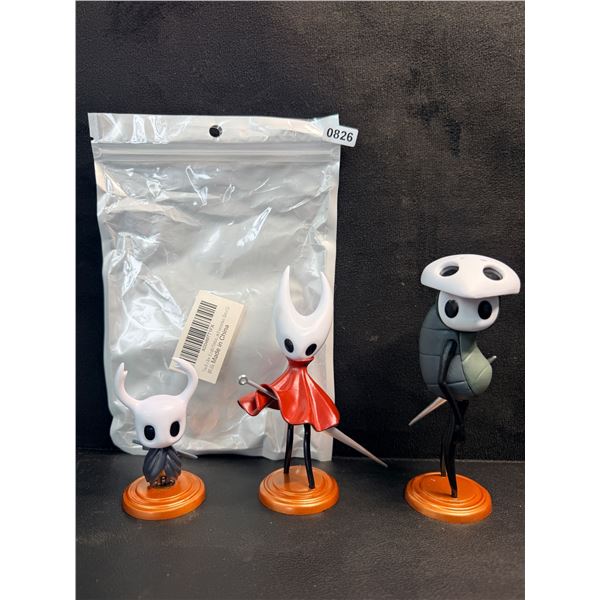 Set of 3 Hollow Knight Mini Collectible Figures 7.5cm/12.cm/12.5cm Sizes - New