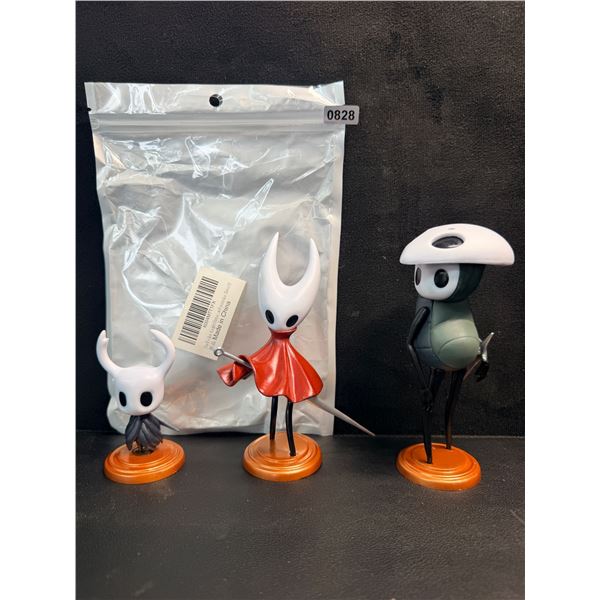Set of 3 Hollow Knight Mini Collectible Figures 7.5cm/12.cm/12.5cm Sizes - New