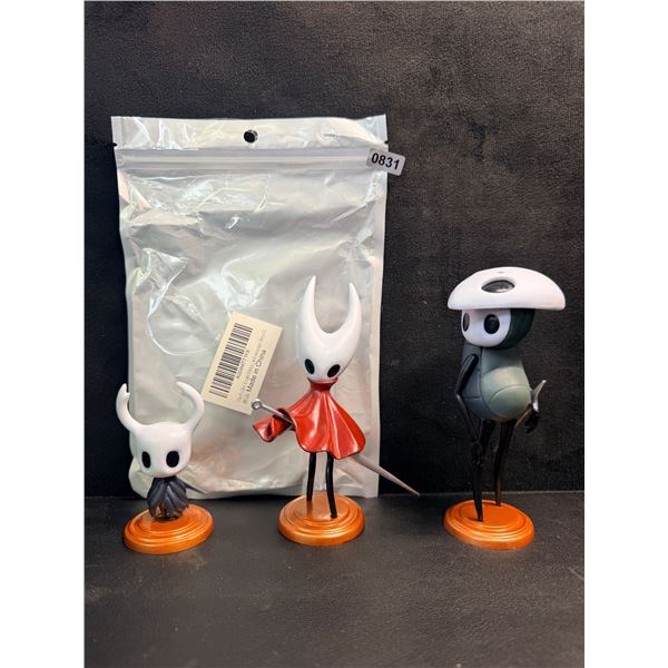 Set of 3 Hollow Knight Mini Collectible Figures 7.5cm/12.cm/12.5cm Sizes - New