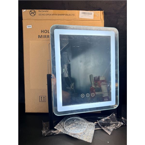 Hollywood Vanity LED USB Mirror - 3 Color Modes, Touch Control, Tabletop Makeup Mirror - New