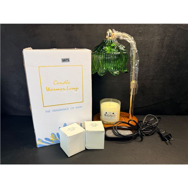 Candle/Wax Warmer Lamp with Adjustable Height Includes Bulbs - New