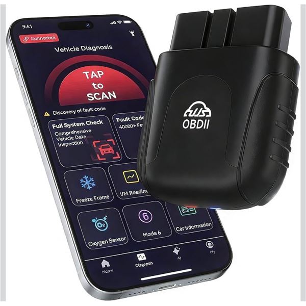 Rocco UJS OBD2 Bluetooth AI Diagnostic Scan Tool for IOS and Android - New