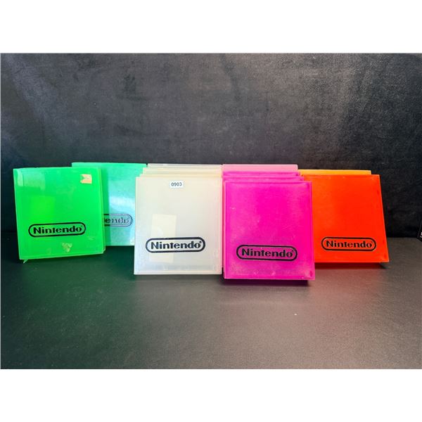 *RARE* 12 Original NES Game Cartridge Cases Assorted Colors - Used