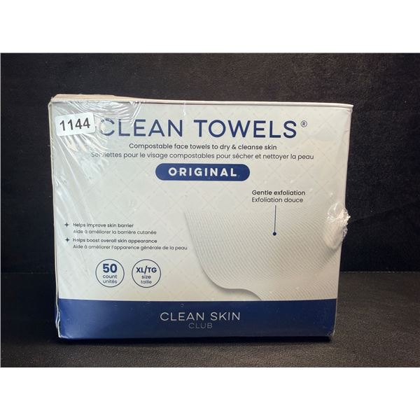 Box of 50 Original Clean Towels for Gentle Exfoliation and Cleaning - New