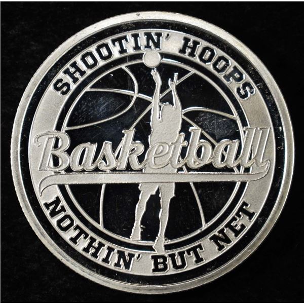 BASKETBALL 1 OZ .999 SILVER ROUND