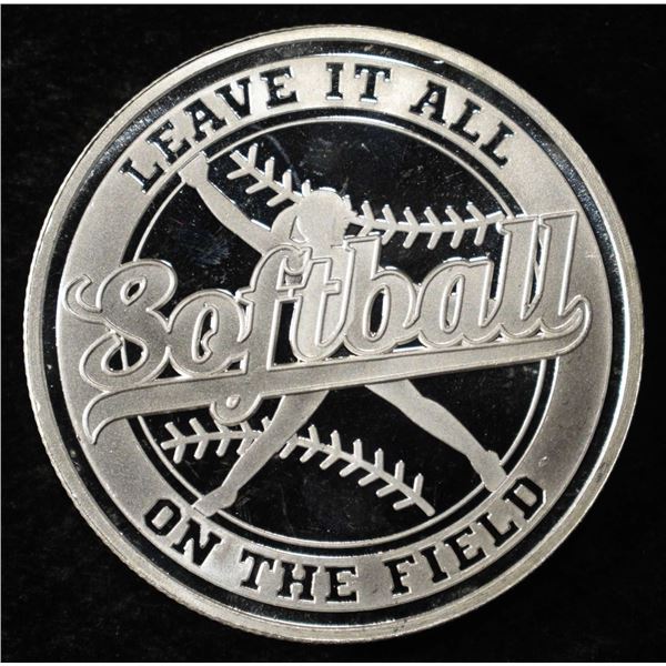 SOFTBALL 1 OZ .999 SILVER ROUND