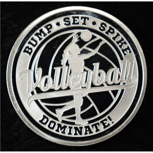 VOLLEYBALL 1 OZ .999 SILVER ROUND