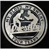 Image 1 : WRESTLING 1 OZ .999 SILVER ROUND