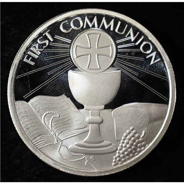 FIRST COMMUNION 1 OZ .999 SILVER ROUND
