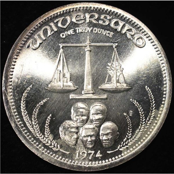 UNIVERSARO 1 OZ .999 SILVER ROUND