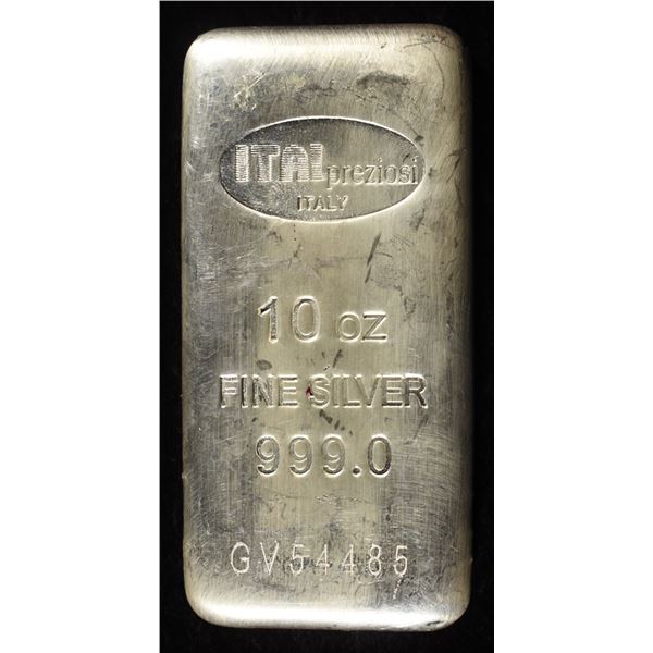 ITALPREZIOSI 10 OZ .999 SILVER BAR