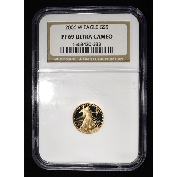 2006-W EAGLE 1/10 OZ GOLD $5 NGC PF69 ULTRA CAMEO