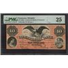 Image 1 : 1863 $10 Memphis TN Obsolete PMG 25