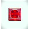 Image 1 : 5 Ct VVS1 Princess Cut Lab Simulated Padpaparacha Sapphire