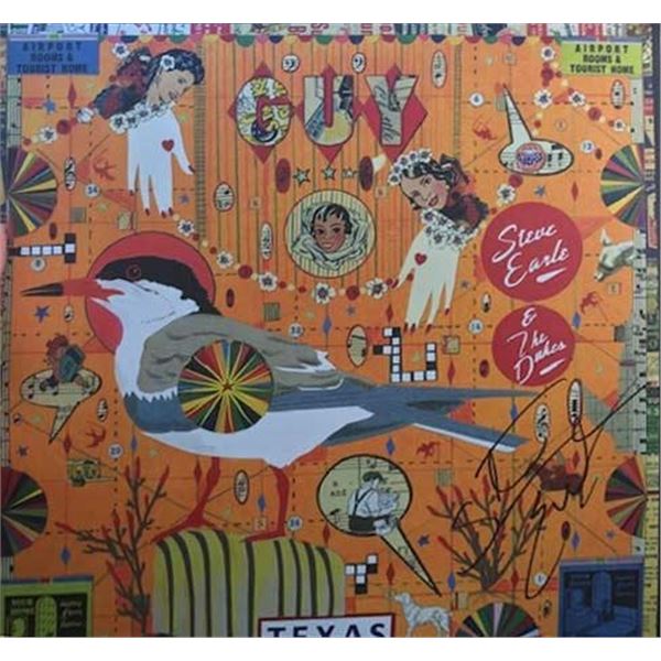 Steve Earle signed album