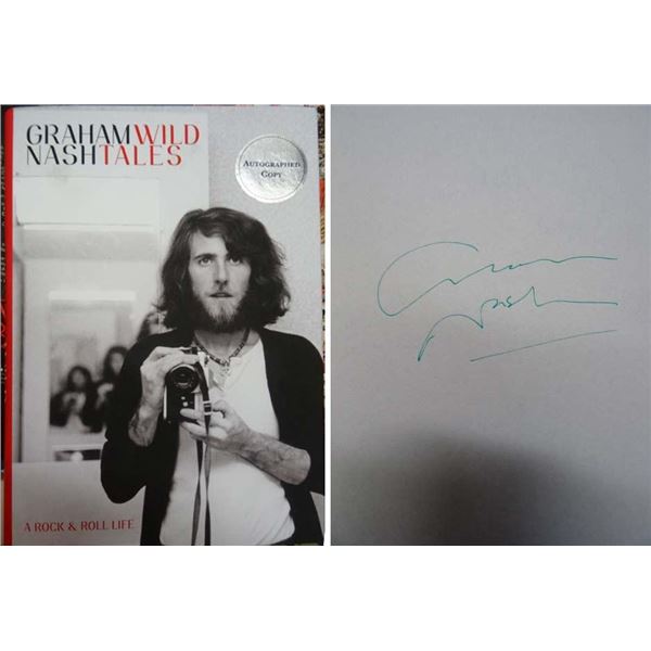 Graham Nash Wild Tales signed book