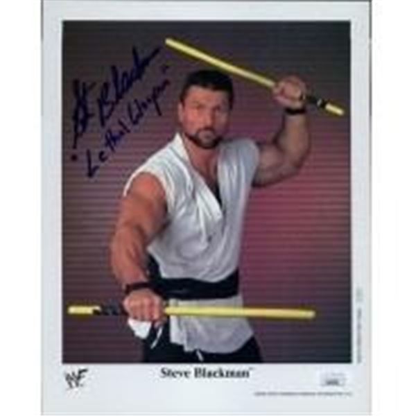 WWF WWE Steve Blackman Signed Photo